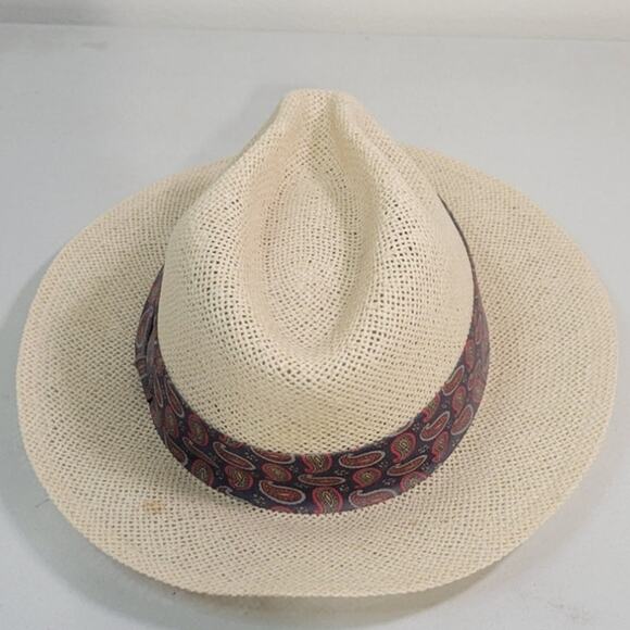Imperial Headwear Denver Colorado Panama Hat Large/X-Large Wide Brim Paisley Hat - Picture 3 of 8